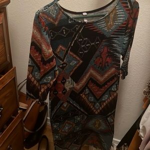 Multi colored Mid dress